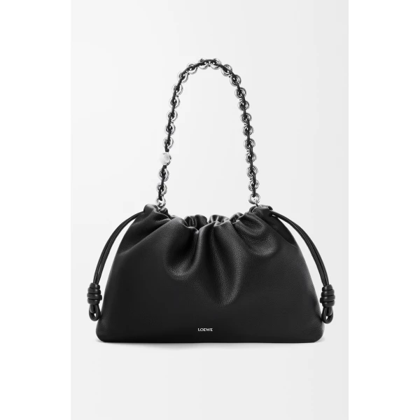 LOEWE Large Flamenco Purse In Fine Grained Calfskin, view 4