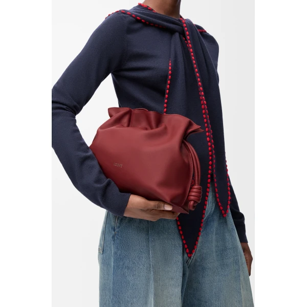 LOEWE Medium Flamenco Clutch In Nappa Calfskin, view 2