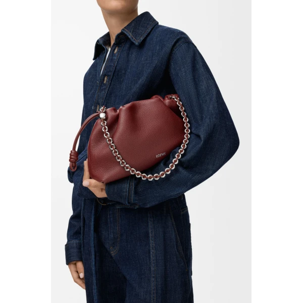 LOEWE Medium Flamenco Purse In Fine Grained Calfskin, view 2