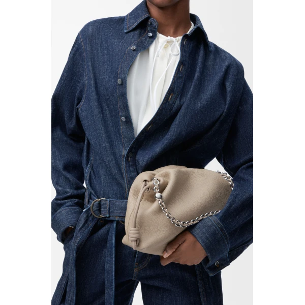LOEWE Medium Flamenco Purse In Fine Grained Calfskin, view 2