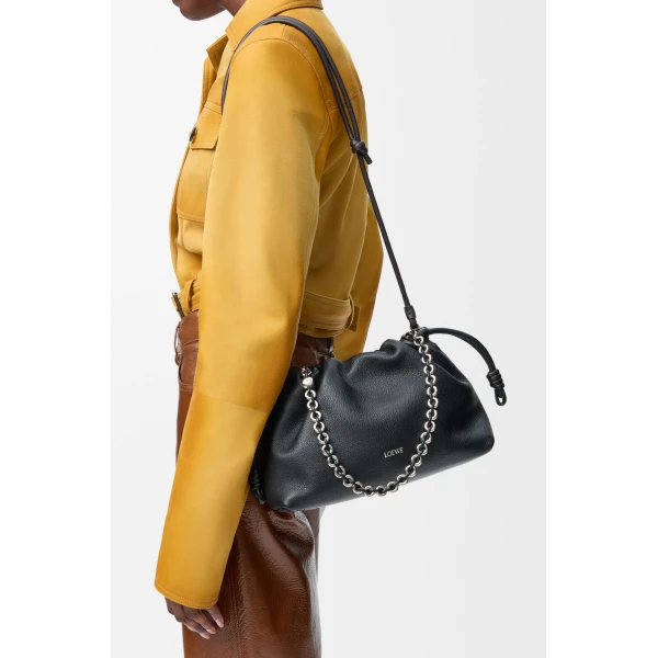 LOEWE Medium Flamenco Purse In Fine Grained Calfskin, view 3
