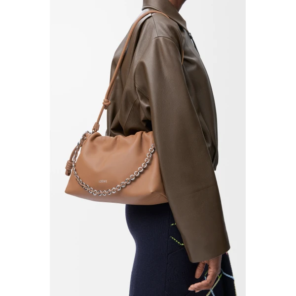 LOEWE Medium Flamenco Purse In Mellow Nappa Lambskin, view 3