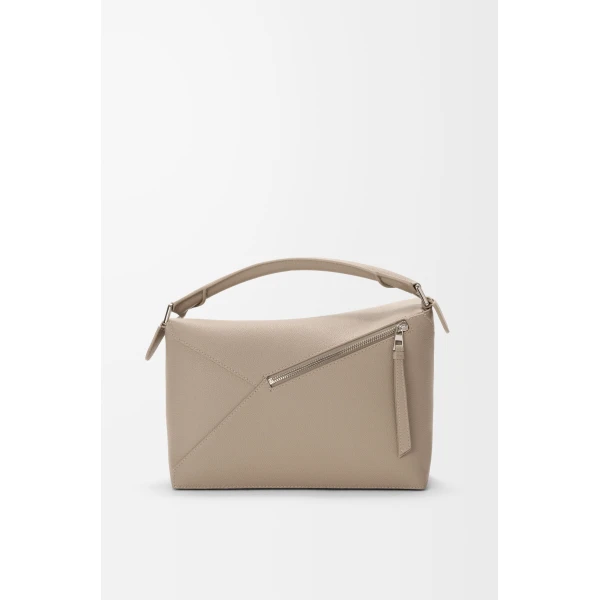 LOEWE Medium Puzzle Edge Bag In Soft Grained Calfskin, view 4