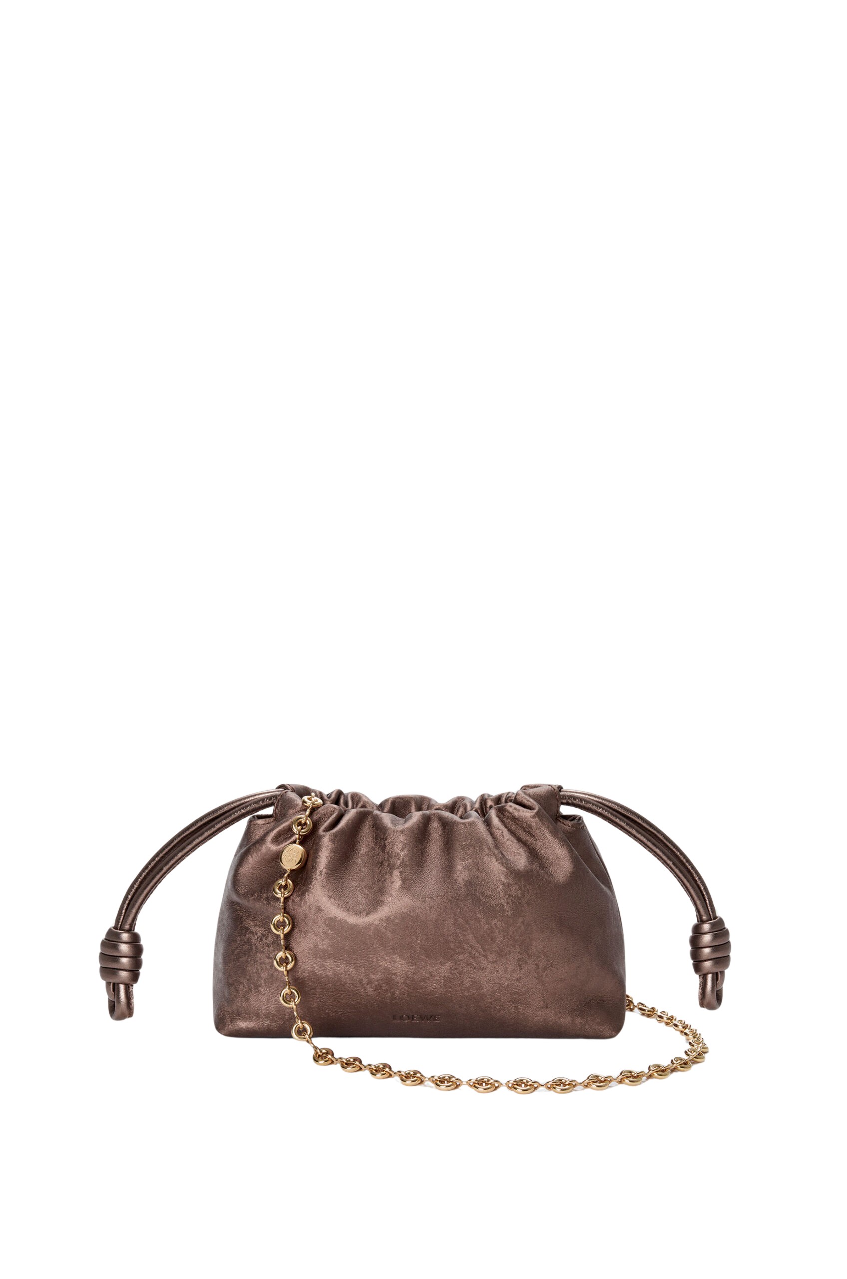 LOEWE Mini Flamenco Purse In Moiré Printed Calfskin