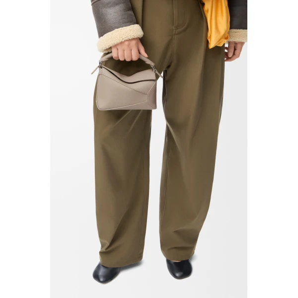 LOEWE Mini Puzzle Edge Bag In Soft Grained Calfskin, view 2