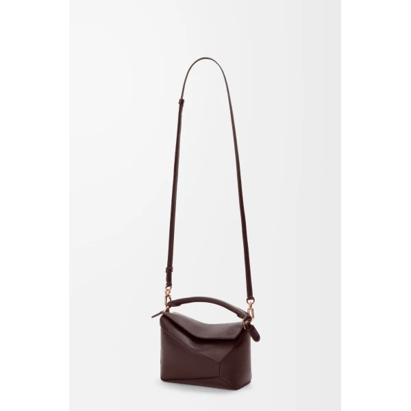LOEWE Mini Puzzle Edge Bag In Soft Grained Calfskin, view 5