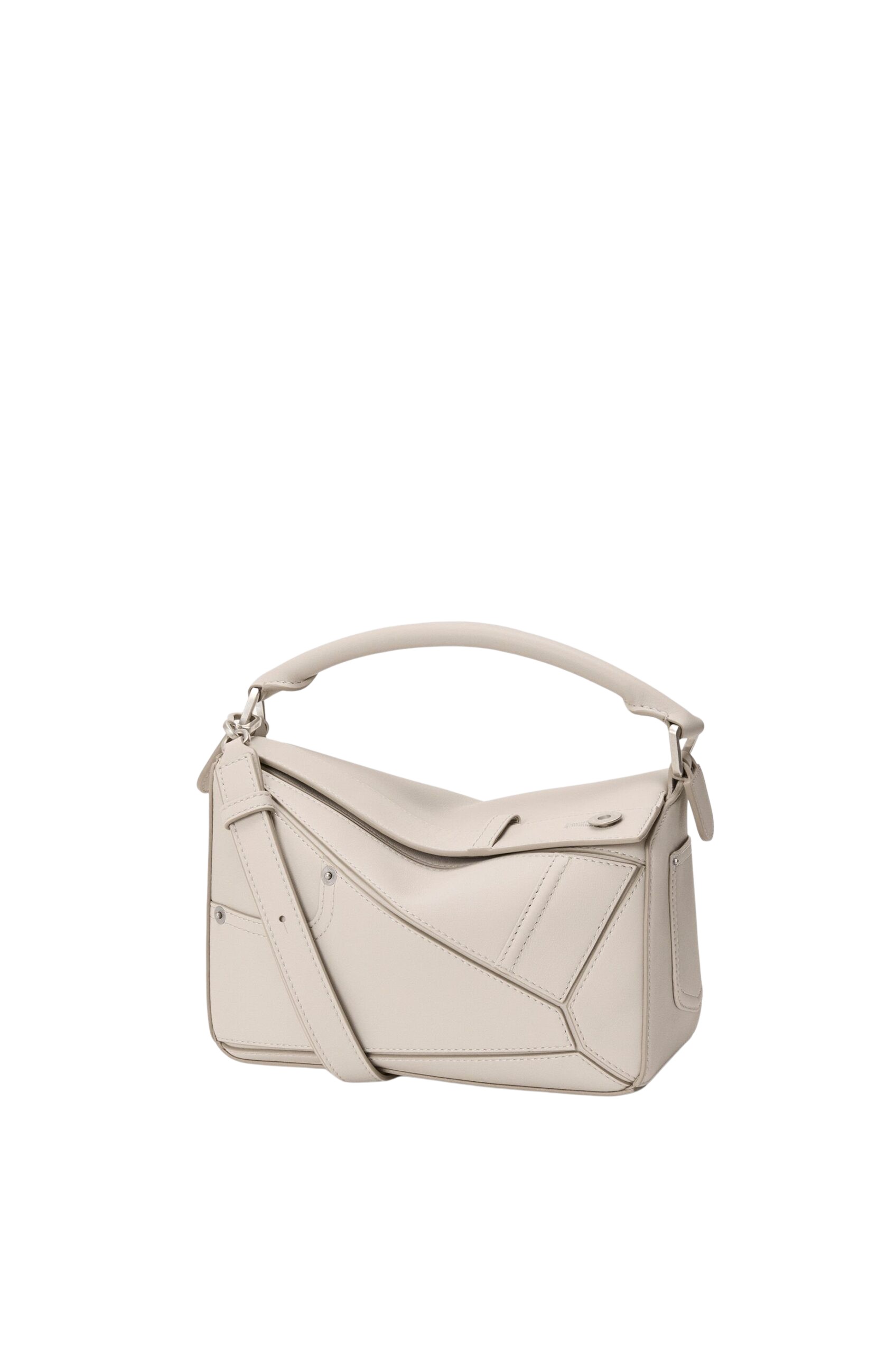 LOEWE Panta Small Puzzle Bag In Shiny Calfskin