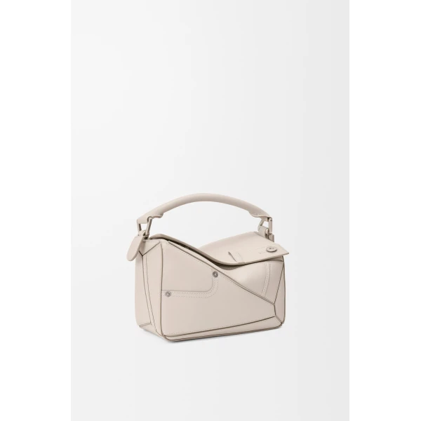 LOEWE Panta Small Puzzle Bag In Shiny Calfskin, view 4