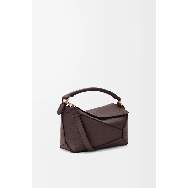 LOEWE Small Puzzle Edge Bag In Soft Grained Calfskin, view 4