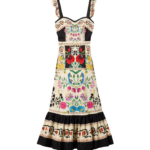 La DoubleJ Gingerbread Dress Plaza Placée Ivory in Flat Cotton Stretch - Dresses - Milanese Maximalist Fashion at Coveti