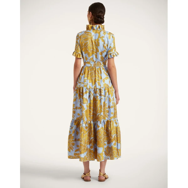 La DoubleJ Roy Dress Phoenix Placée Ivory in Silk Twill - Dresses - Milanese Maximalist Fashion at Coveti