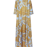 La DoubleJ Muumuu Dress Round Neck Caper Pink in Silk Twill - Dresses - Milanese Maximalist Fashion at Coveti