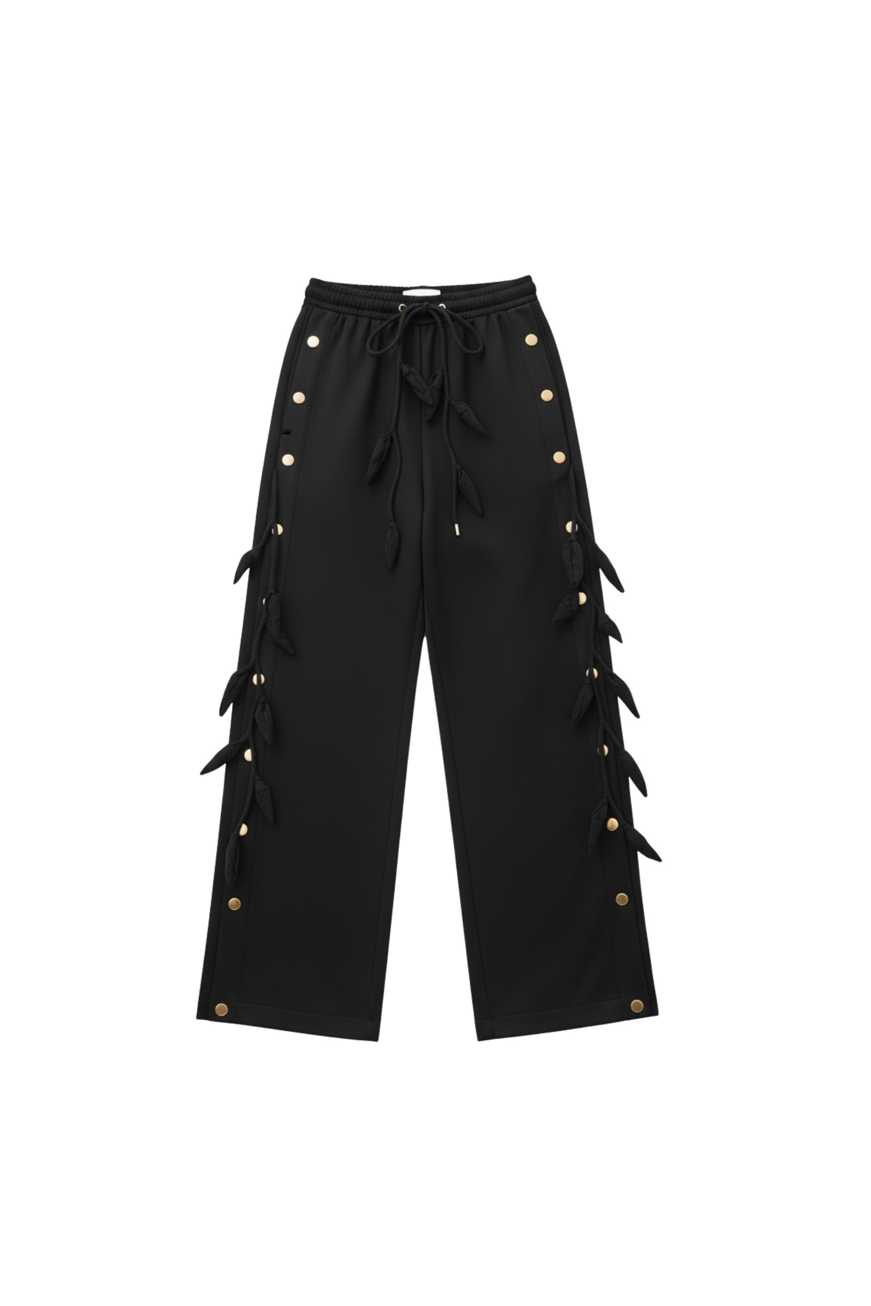 Loulou The Brand Black Leaf Jogger Trousers
