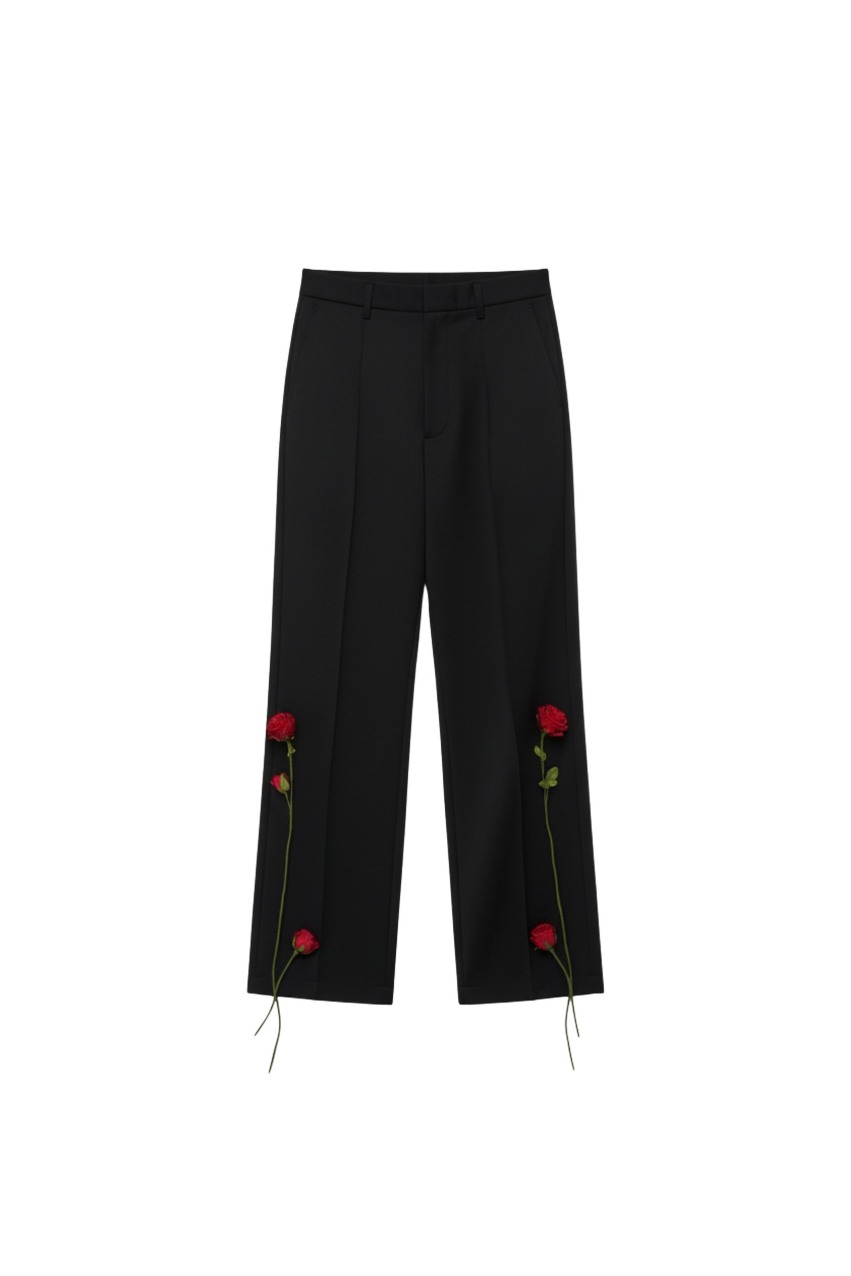 Loulou The Brand Black Rose Cotton Trousers