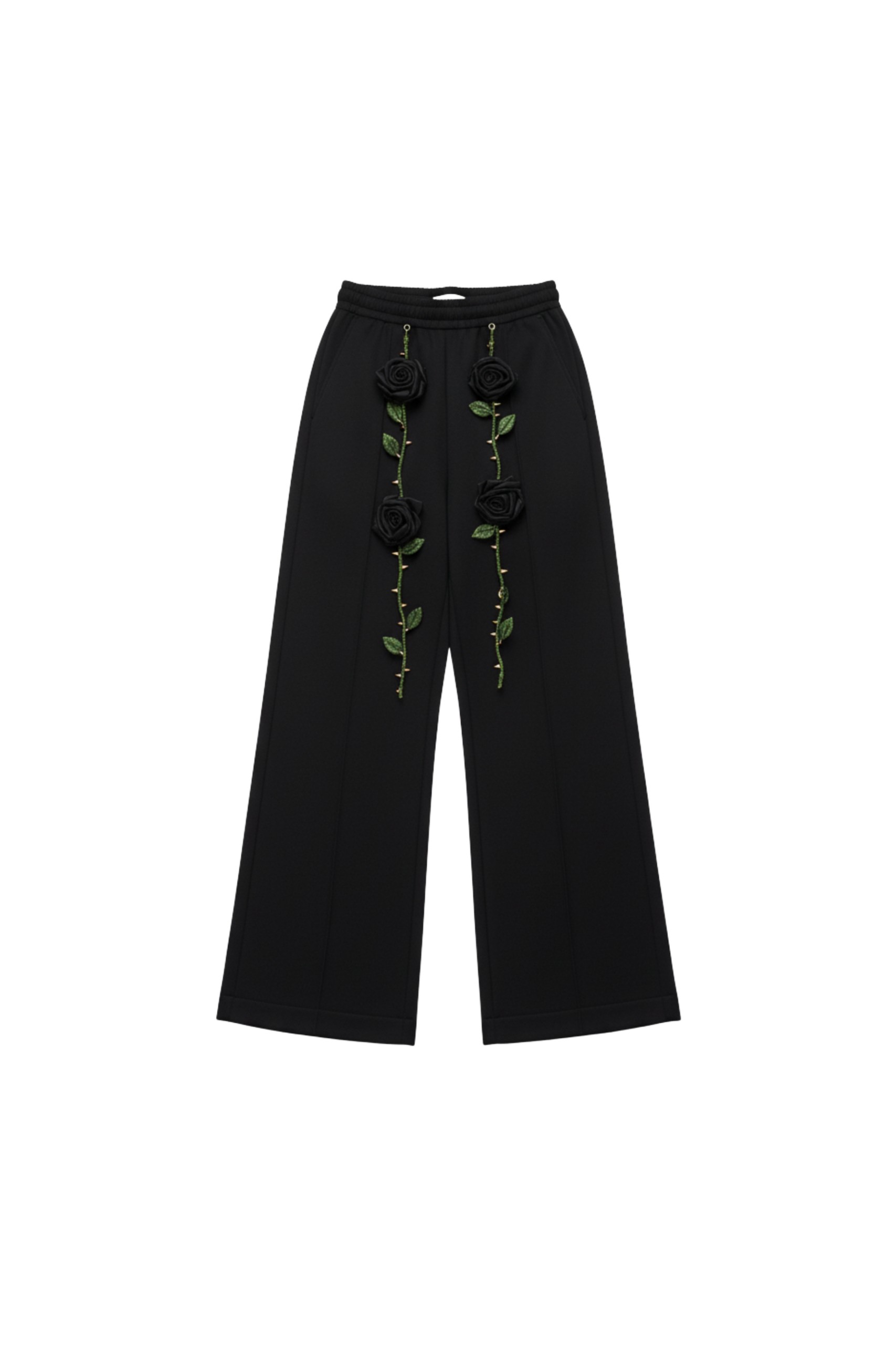 Loulou The Brand Black Rose Jogger Trousers