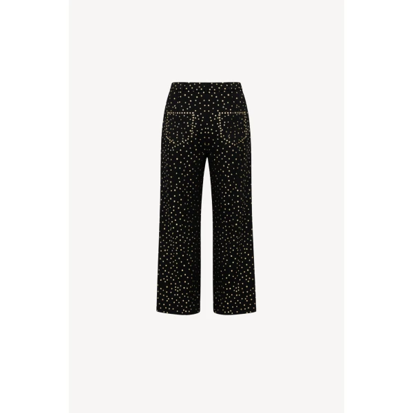 Loulou The Brand Black Studded Trousers, view 2