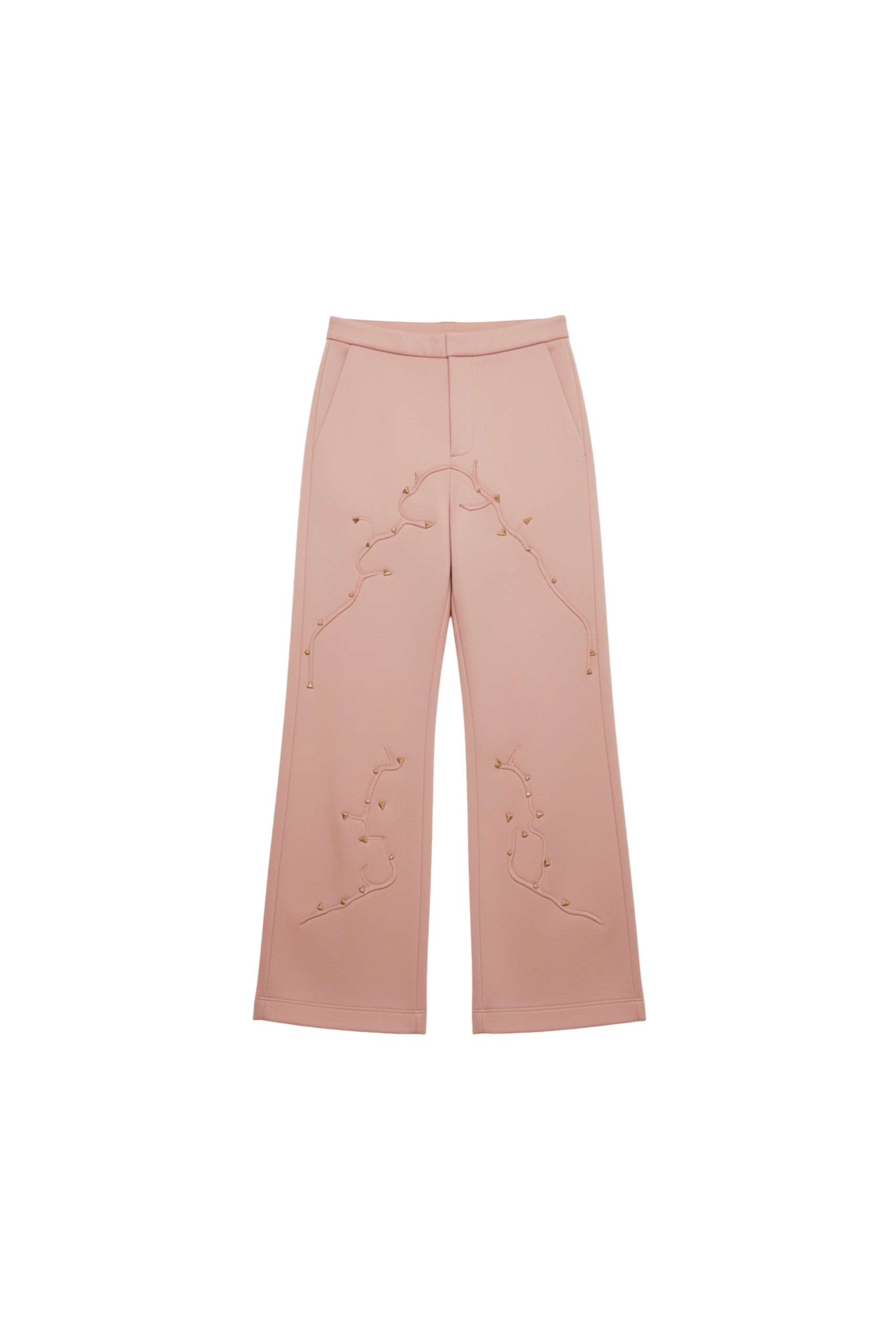 Loulou The Brand Blush Thorn Embroidered Trousers