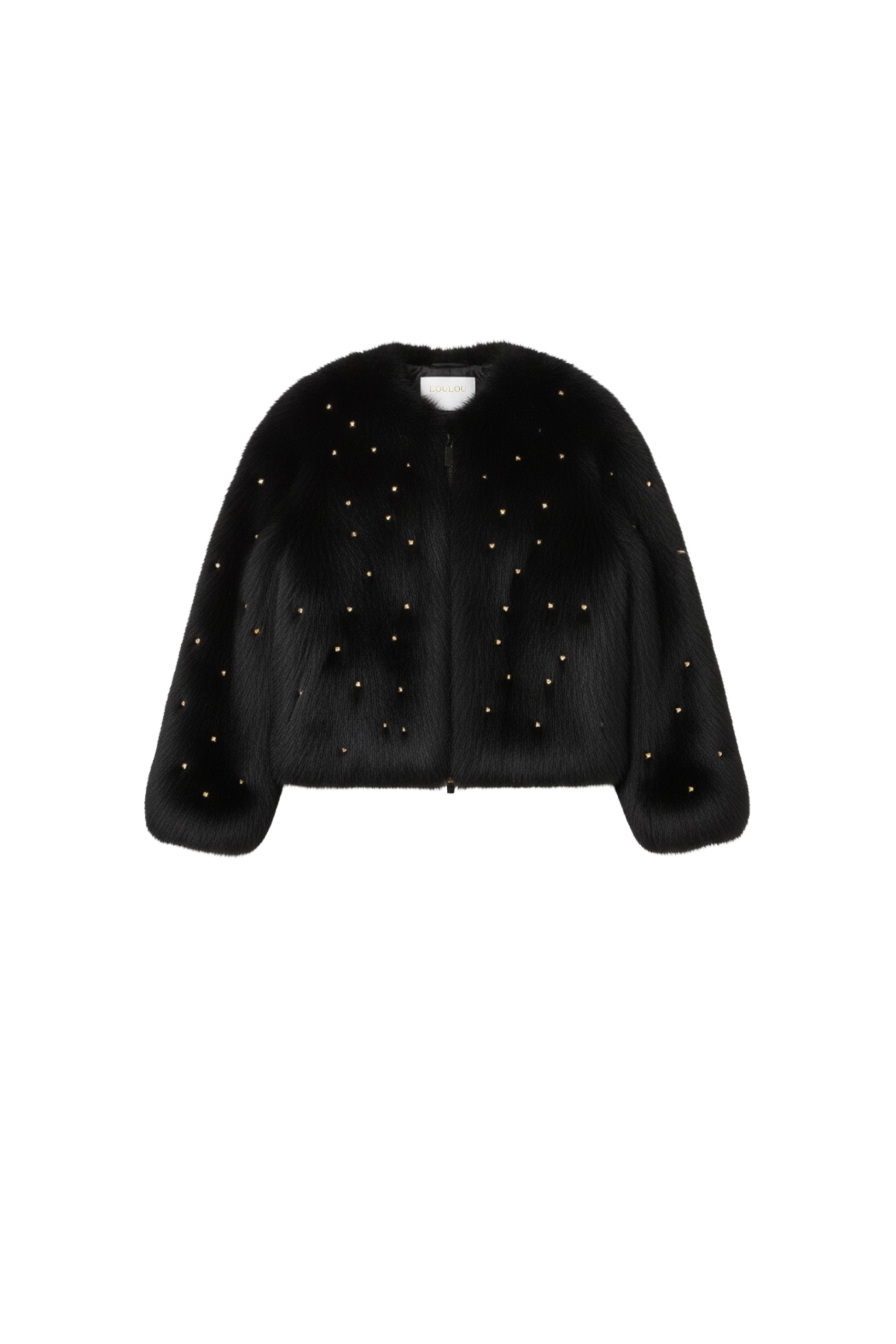 Loulou The Brand Faux Fur Jacket In Black