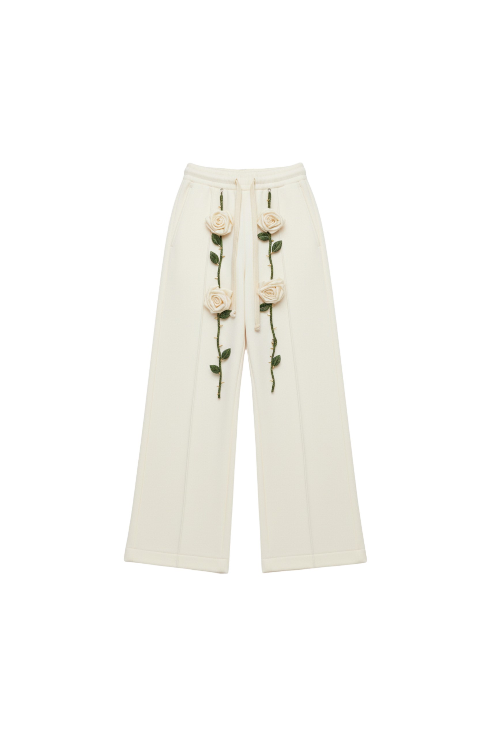 Loulou The Brand Ivory Rose Jogger Trousers