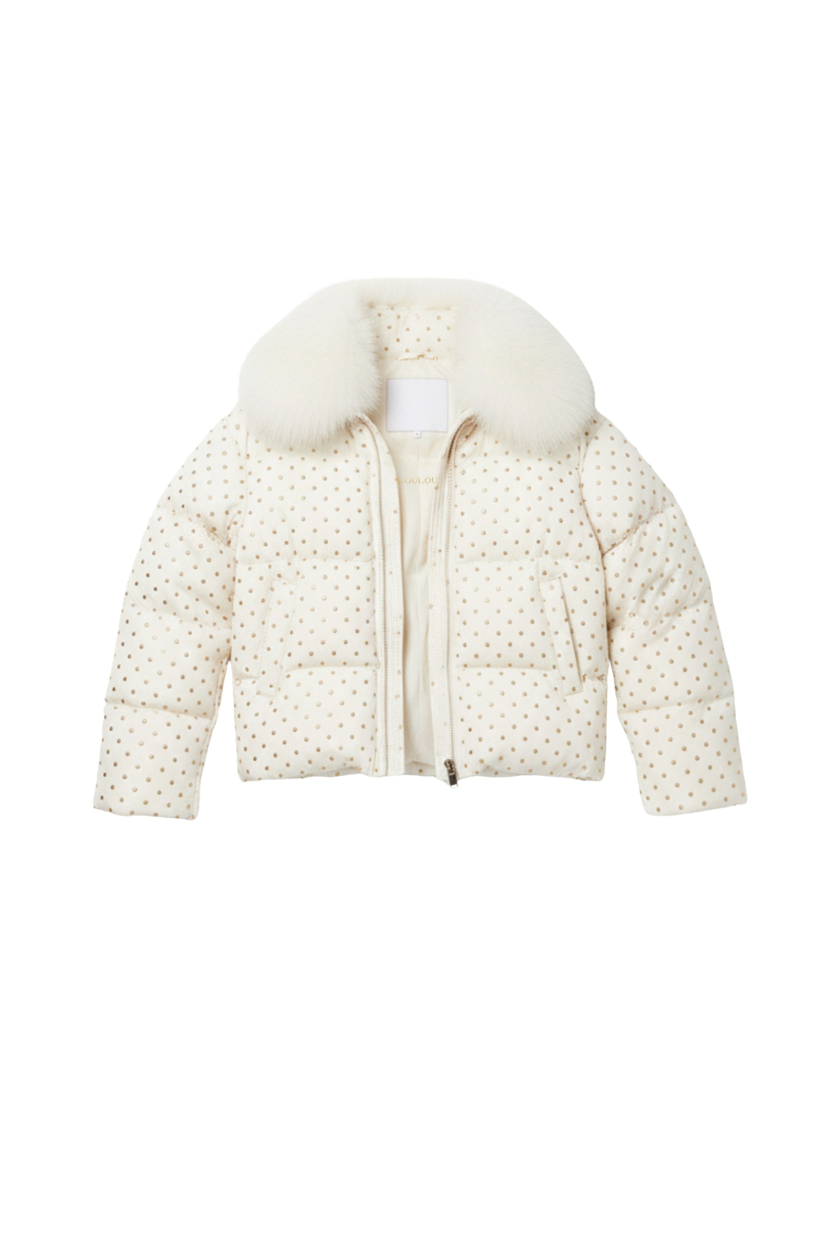 Loulou The Brand Puffer Jacket In Ivory