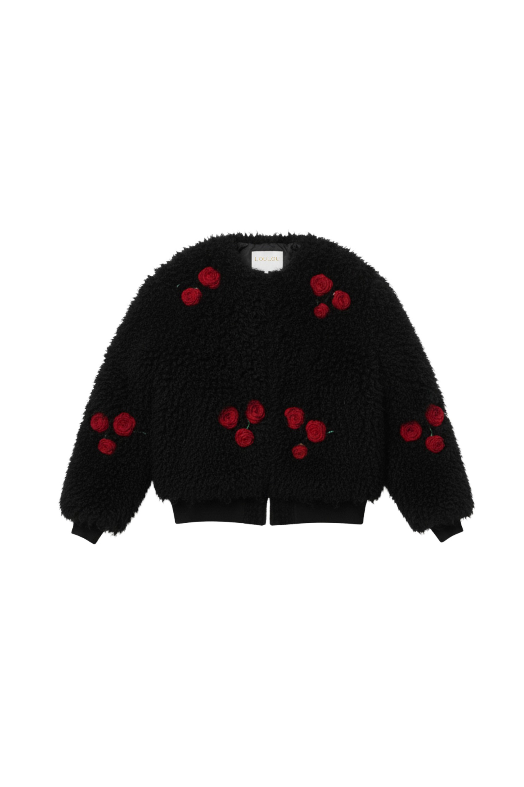 Loulou The Brand Shearling Jacket In Black
