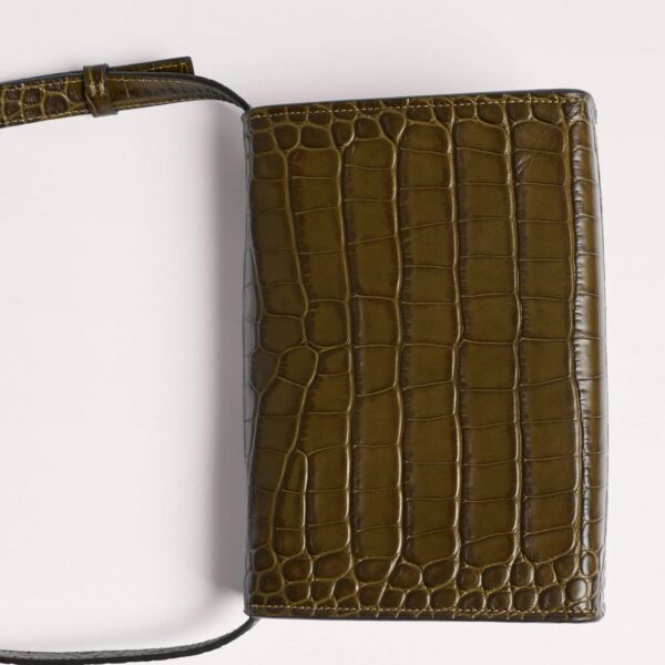 Italian Leather – luxury British Green in Me and Em exclusively at Coveti