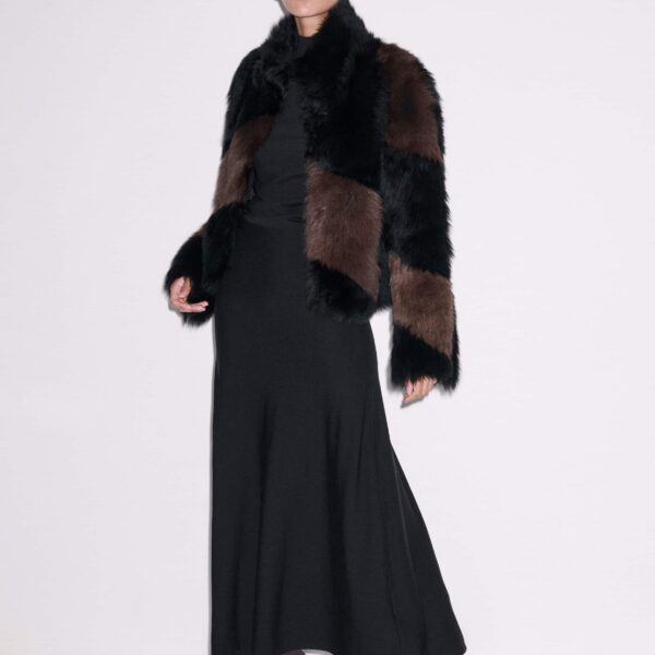 Stretch Merino – luxury British Black in Me and Em exclusively at Coveti