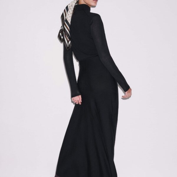 Stretch Merino – luxury British Black in Me and Em exclusively at Coveti