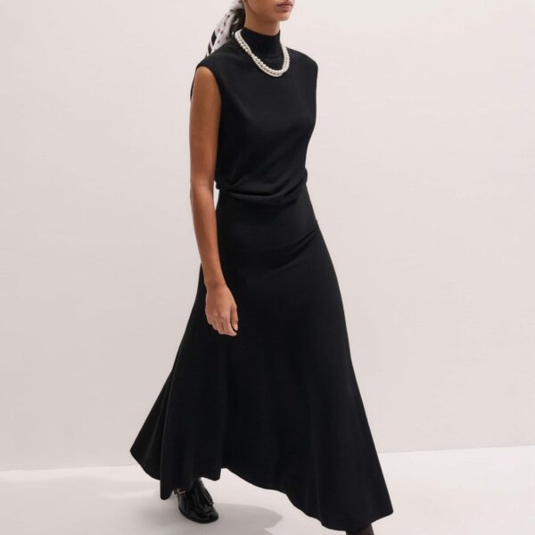 Stretch Merino – luxury British Black in Me and Em exclusively at Coveti