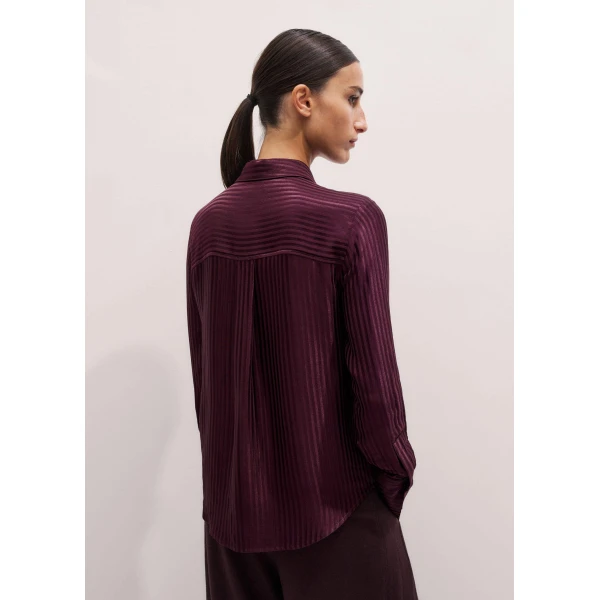 Me and Em AM-PM Shirt + Tie
Tonal Stripe Satin, view 3