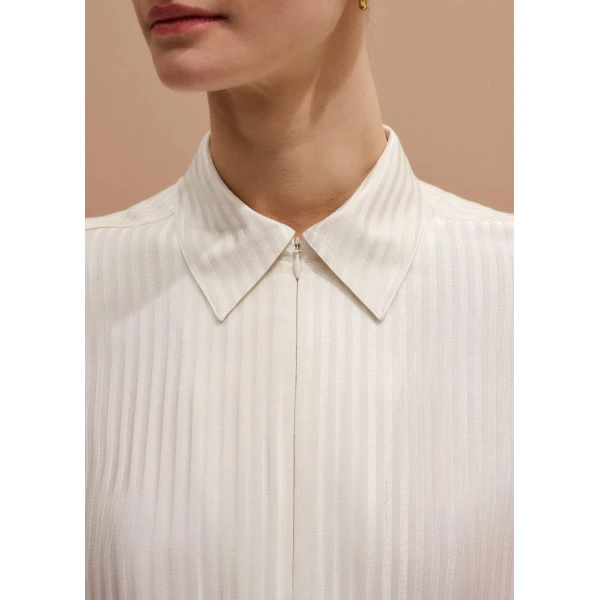 Me and Em AM-PM Shirt + Tie
Tonal Stripe Satin, view 6