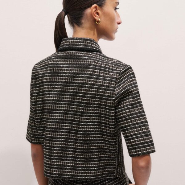Me + Em AM-PM Zip-Front Top