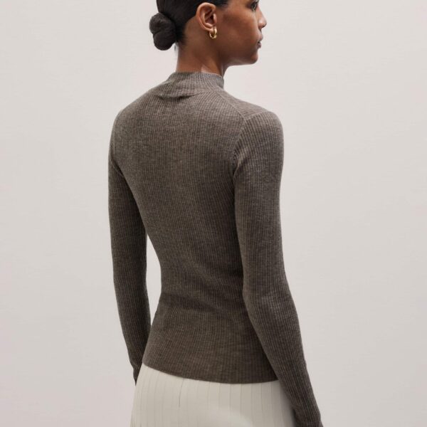 Merino + Cashmere – luxury British Brown in Me and Em exclusively at Coveti