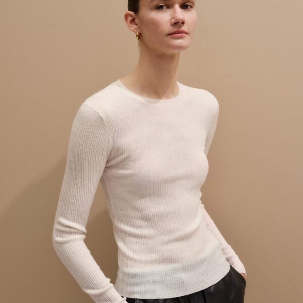Merino + Cashmere – luxury British Ivory in Me and Em exclusively at Coveti