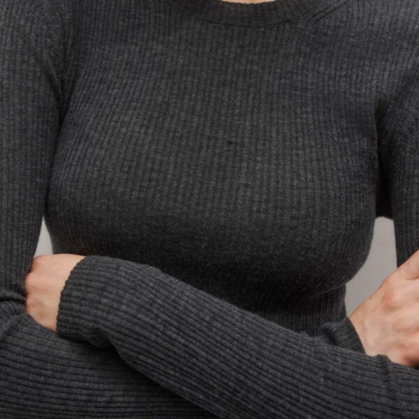 Merino + Cashmere – luxury British Grey in Me and Em exclusively at Coveti