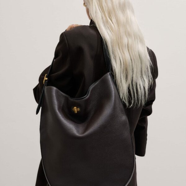 Italian Leather – luxury British Brown in Me and Em exclusively at Coveti