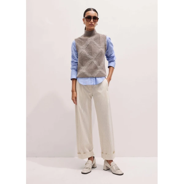 Me and Em Clever Tapered Pant
Fluid Bouclé, view 7