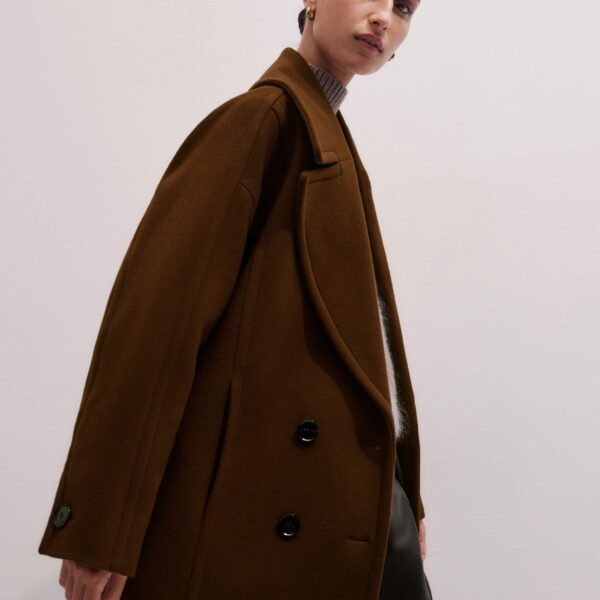 Italian Wool – luxury British Brown in Me and Em exclusively at Coveti