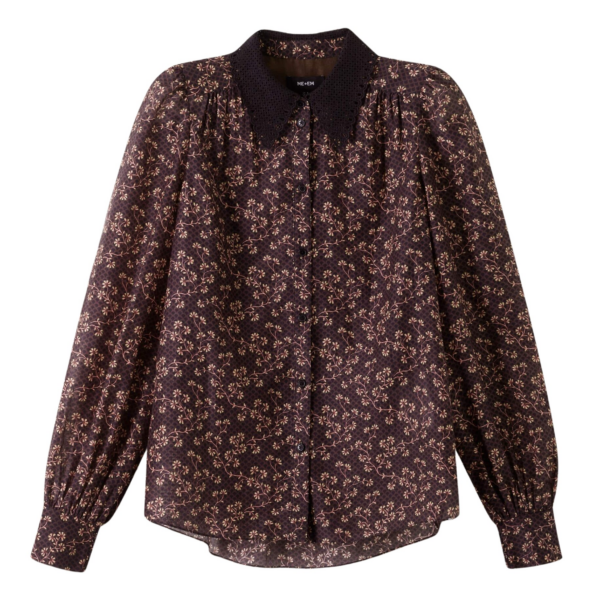 Me and Em Contrast Collar Blouse