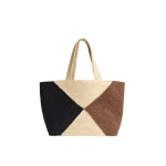 Me and Em Contrast Panel Tote
