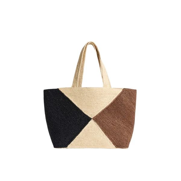 Me and Em Contrast Panel Tote