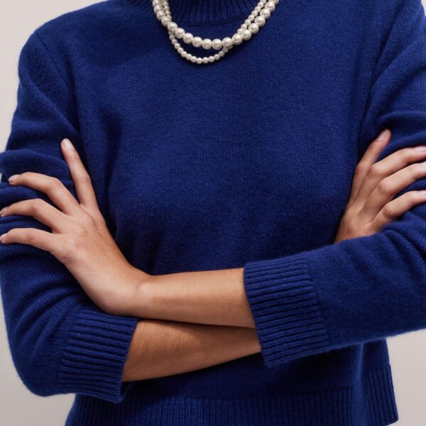 Cashmere – luxury British Blue in Me and Em exclusively at Coveti