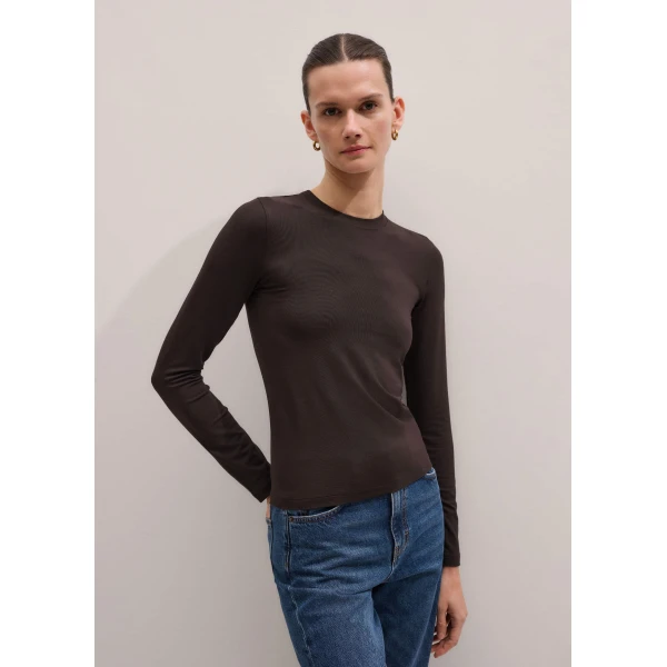 Me and Em Crew Neck Slim Top
Soft Modal Jersey Top, view 2