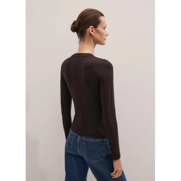 Me and Em Crew Neck Slim Top
Soft Modal Jersey Top, view 3