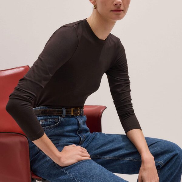 Me + Em Crew Neck Slim Top