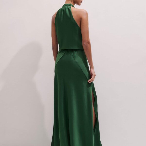 Fluid Satin – luxury British Green in Me and Em exclusively at Coveti