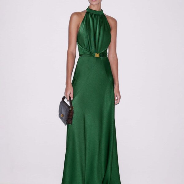Me + Em Draped Evening Dress