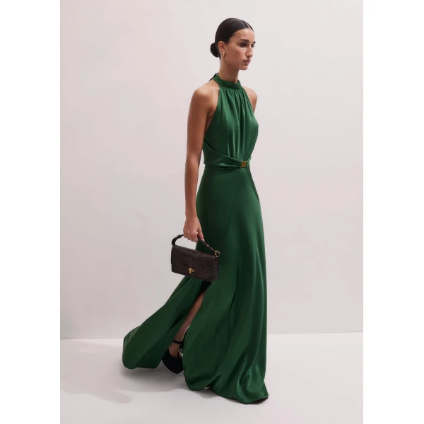 Me and Em Draped Evening Dress
Fluid Satin Dress, view 5