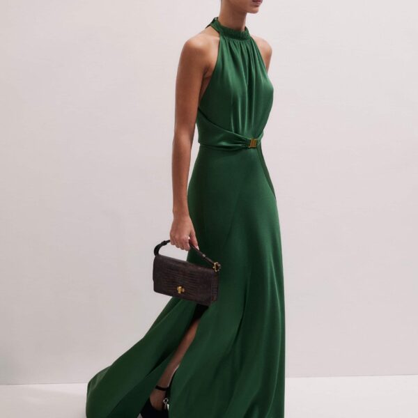 Me and Em Draped Evening Dress