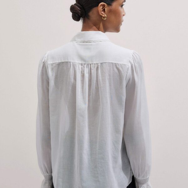 Cotton + Silk – luxury British White in Me and Em exclusively at Coveti